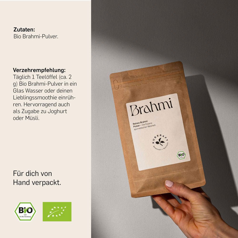 BIO BRAHMI PULVER - Kurkraft - BIO BRAHMI PULVER