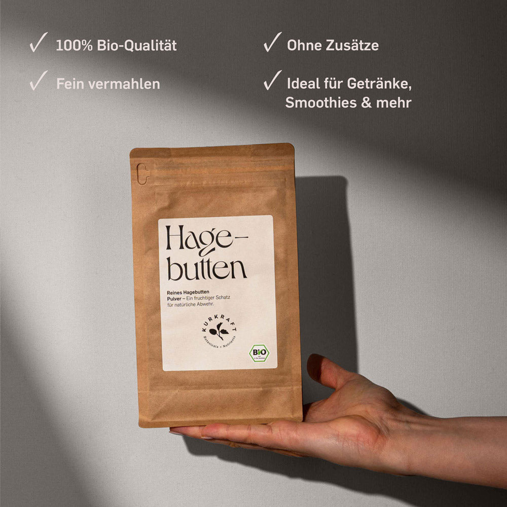BIO HAGEBUTTENPULVER - Kurkraft - BIO HAGEBUTTENPULVER