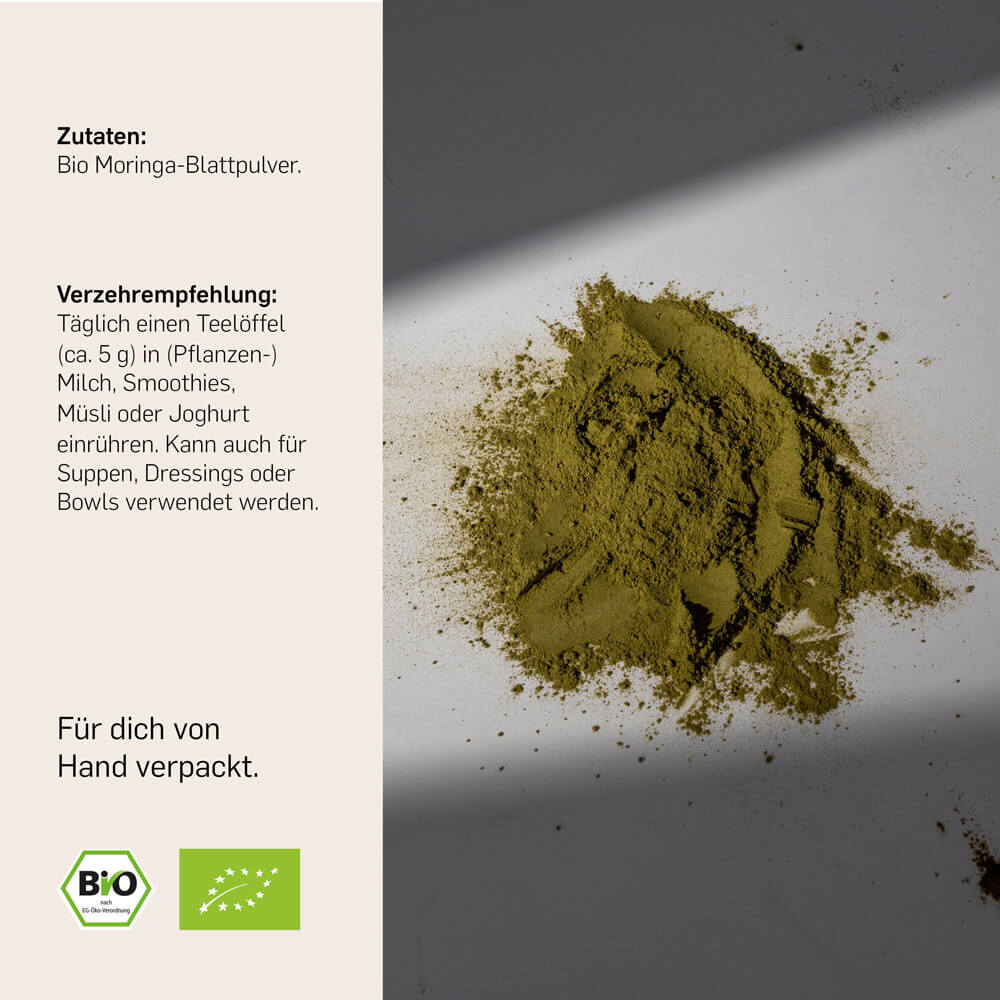 BIO MORINGA PULVER - Kurkraft - BIO MORINGA PULVER