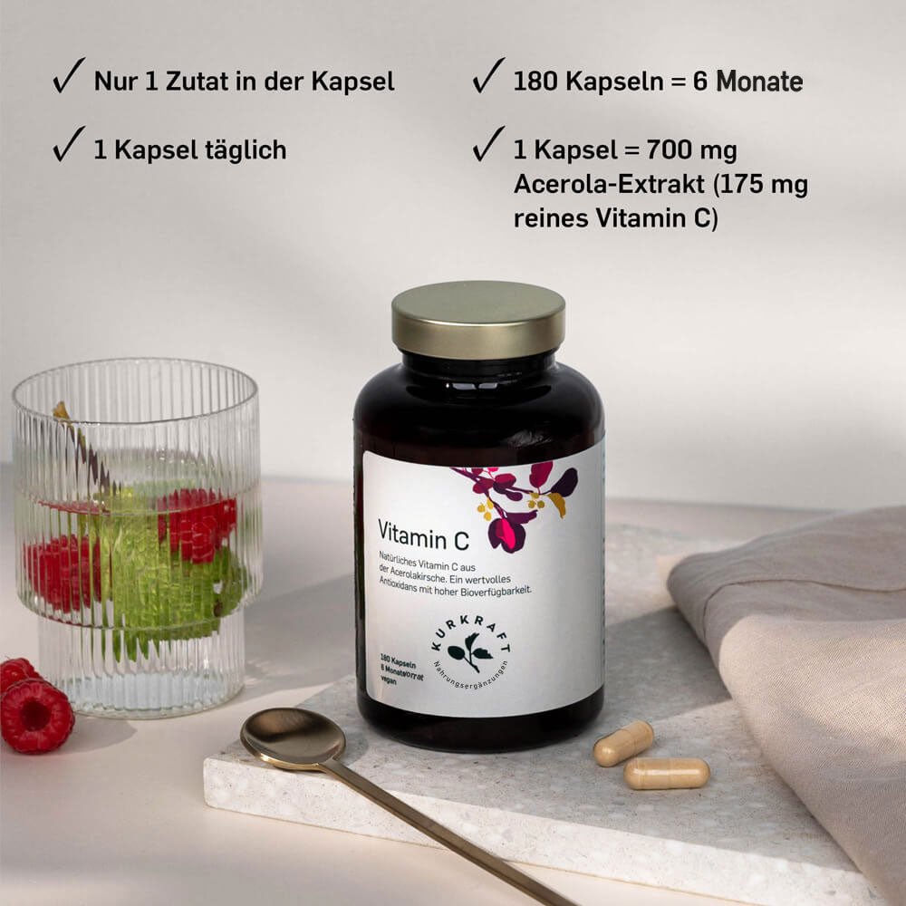 VITAMIN C aus Acerola - Kurkraft - VITAMIN C aus Acerola