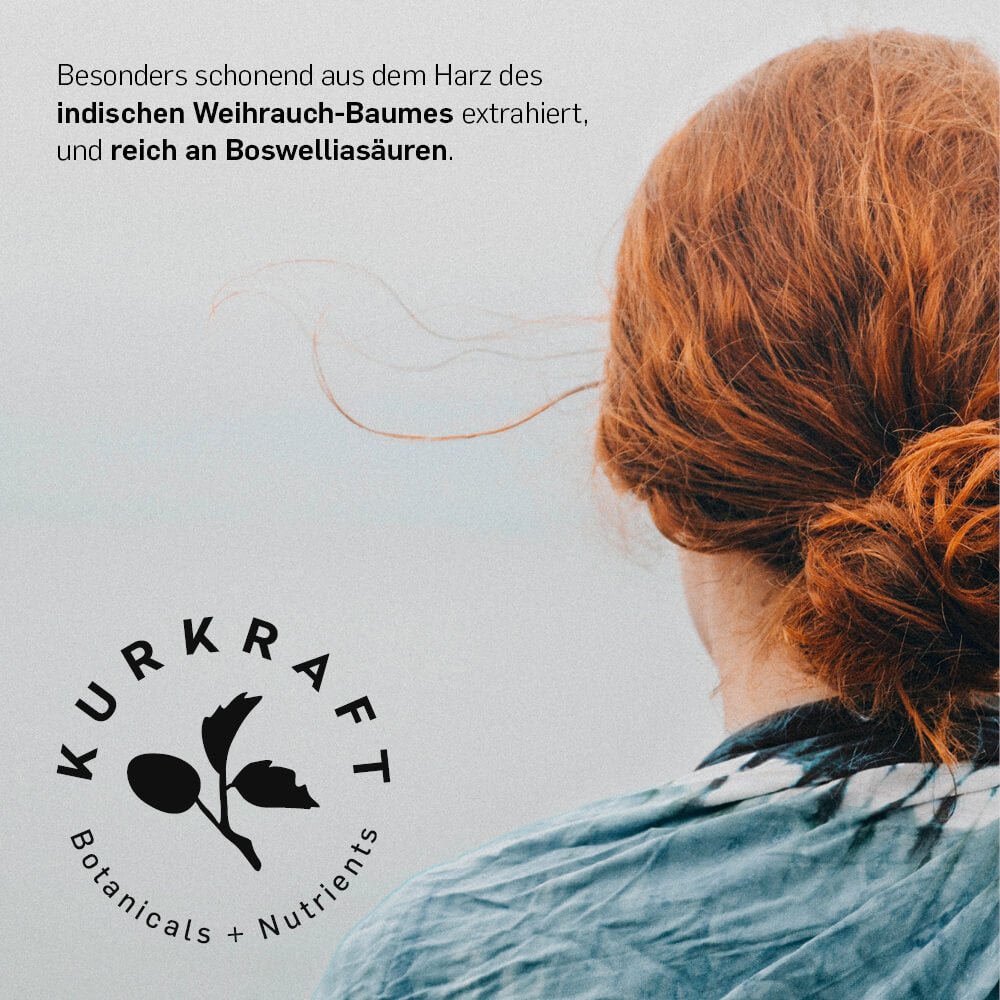 Kurkraft Botanicals Nahrungsergänzung – Weihrauch-Extrakt schonend aus indischem Boswellia Harz gewonnen