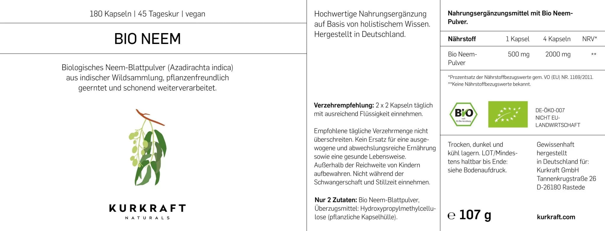 BIO NEEM - Kurkraft - NEU: BIO NEEM - Kurkraft