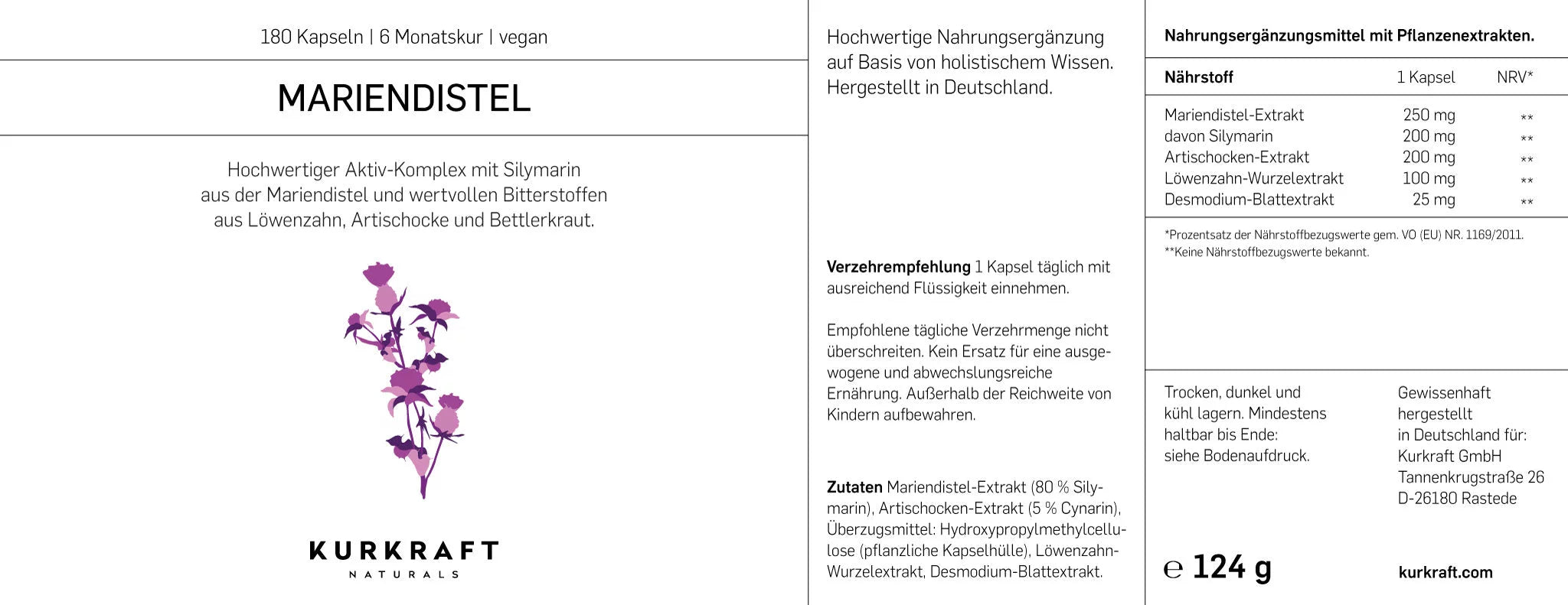 MARIENDISTEL KOMPLEX - Kurkraft - MARIENDISTEL KOMPLEX - Kurkraft