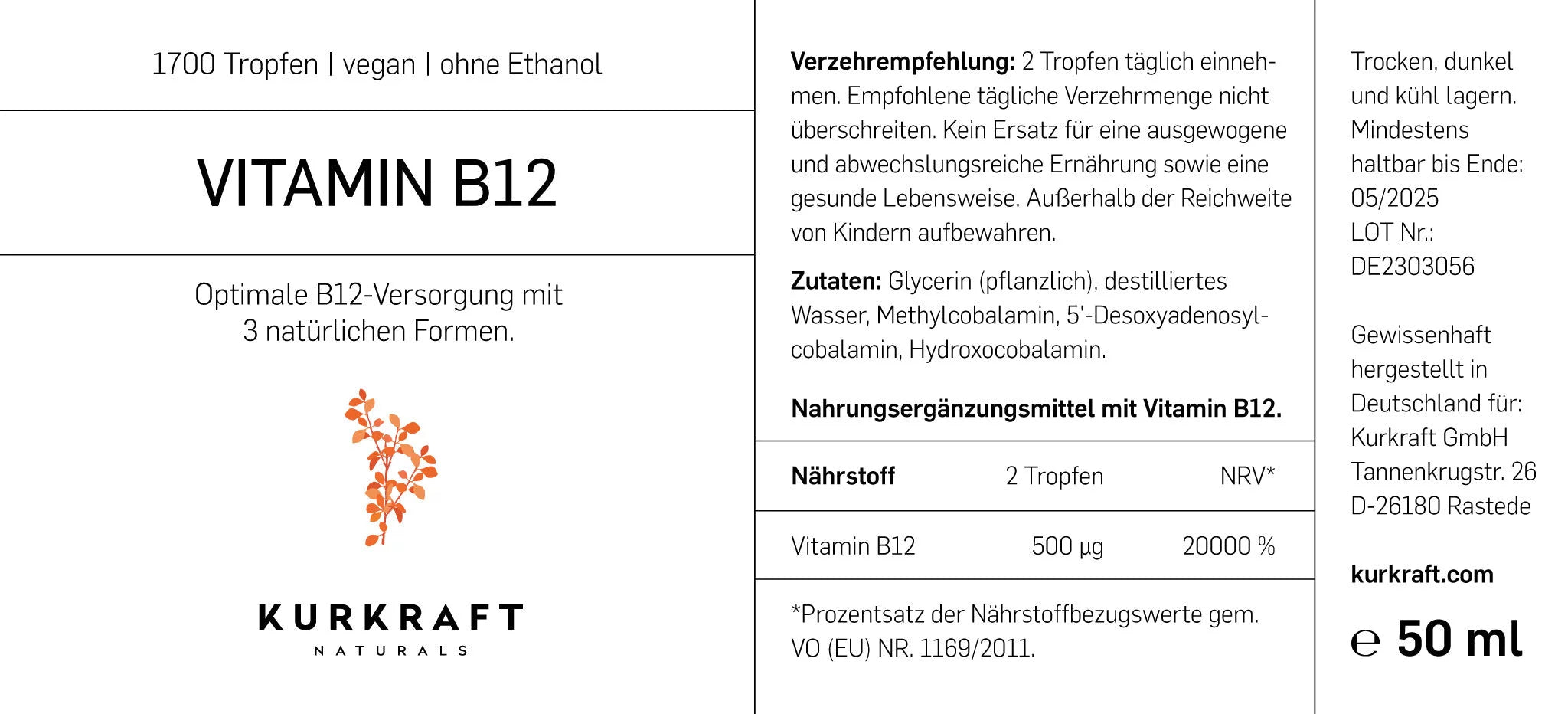 VITAMIN B12 - Kurkraft - VITAMIN B12 - Kurkraft