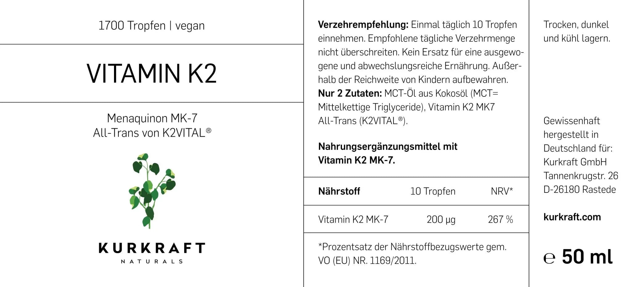 VITAMIN K2 - Kurkraft - VITAMIN K2 - Kurkraft