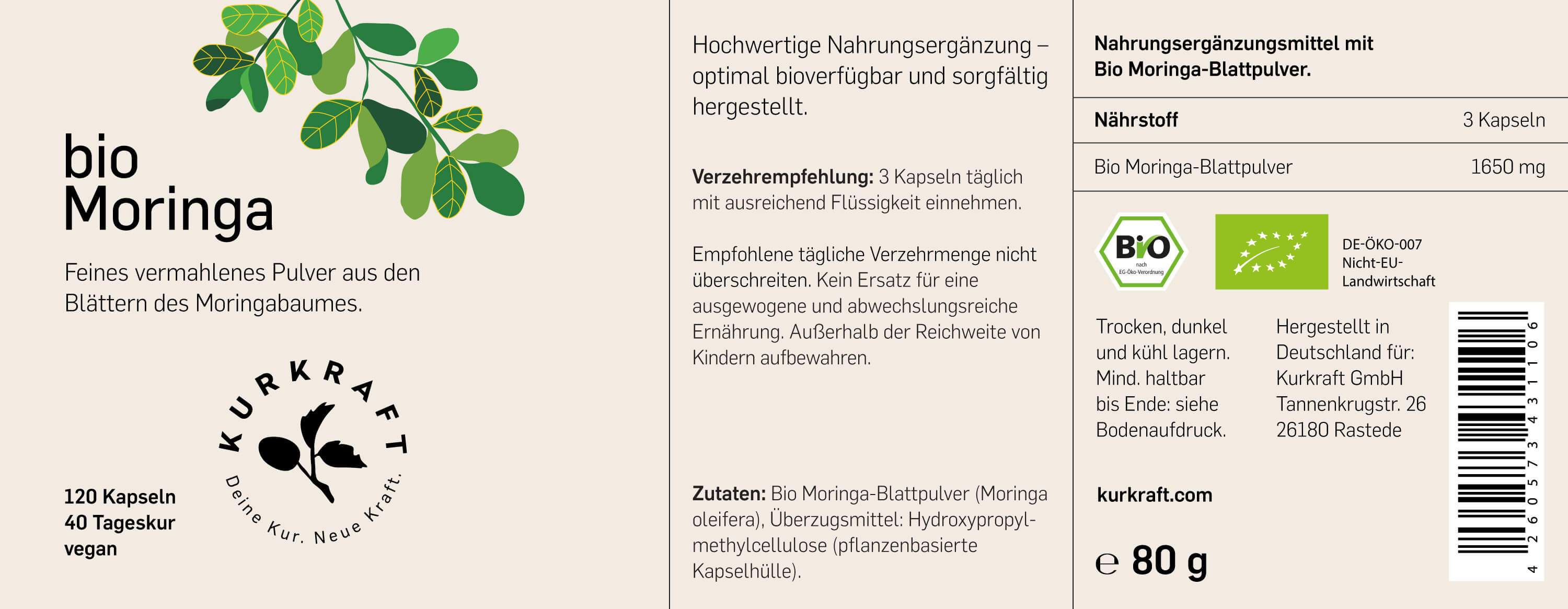 BIO MORINGA - Kurkraft - BIO MORINGA