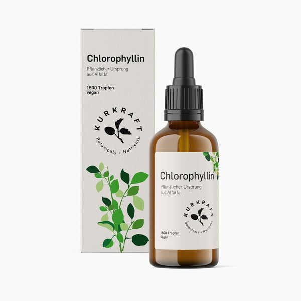 Chlorophyll Tropfen – 100ml, aus der Alfalfa-Pflanze, hergestellt in  Deutschland