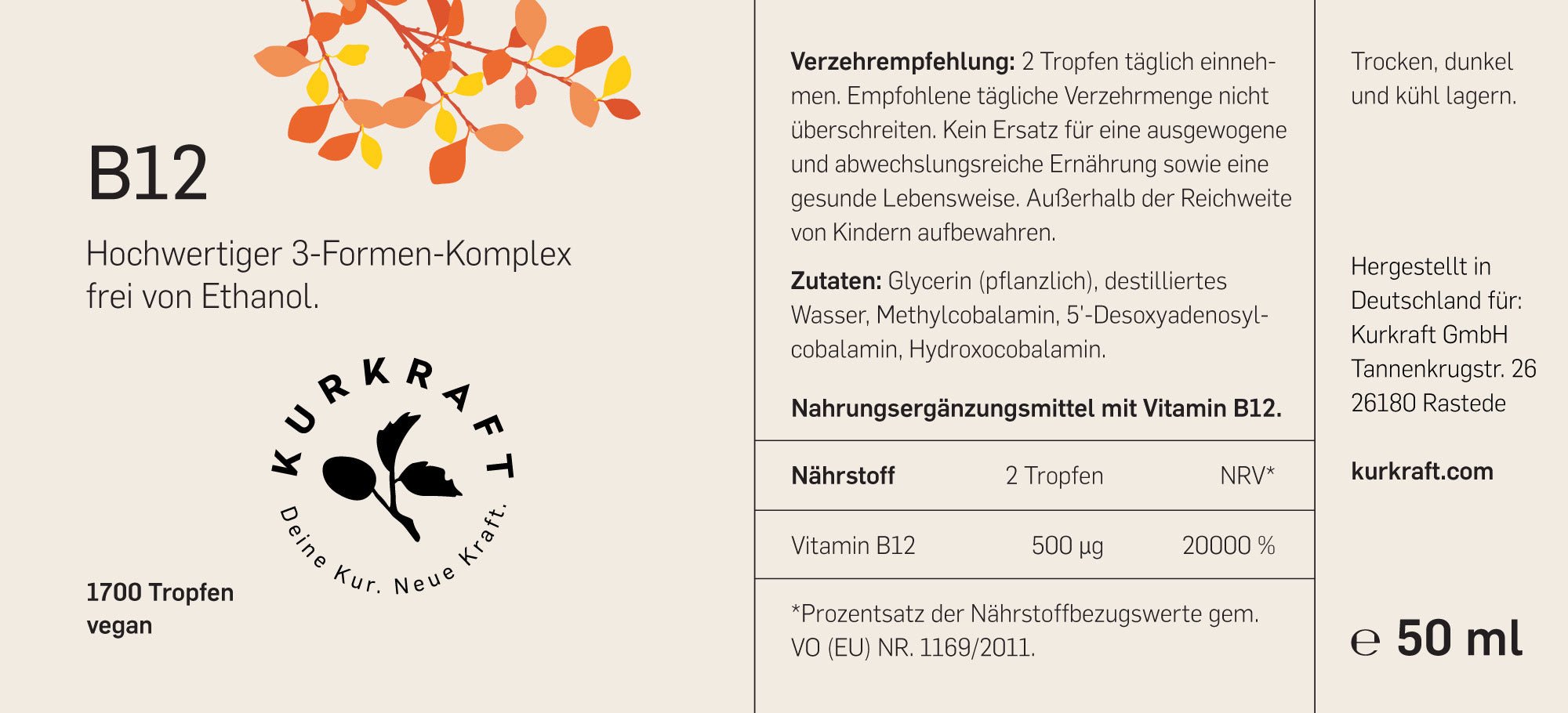 VITAMIN B12 - Kurkraft - VITAMIN B12